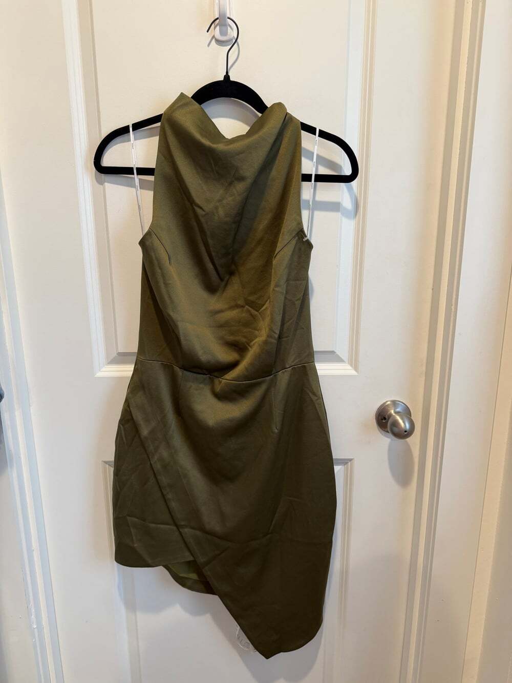 Elliatt Camo Olive Green Halter Dress NWT Women's Size Medium